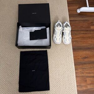 AMIRI White and Blue Sneakers